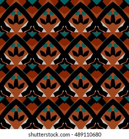 Vector ornaments. Abstract geometric pattern. Tree of life. Endless texture can be used for the envelope, business card, pen, interior design, diary, Notebook, a bag, dress, furniture, dishes, cutlery