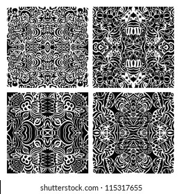 Vector ornaments. May be used as background, backdrop.