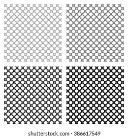 Vector ornaments. May be used as background, backdrop or as design element. Vector meshes.