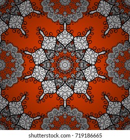 Vector ornaments. Ornate zentangle texture, endless pattern with abstract flowers. Seamless pattern with flowers. Seamless pattern can be used for wallpaper, web page background, surface textures.