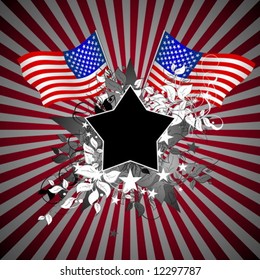 Vector ornate american star