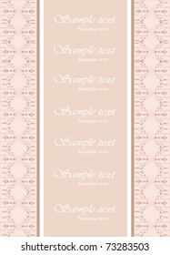 vector ornate ancient card with place for your text