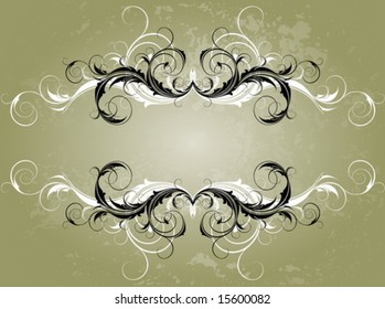Vector ornate banner