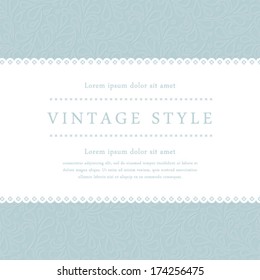 Vector ornate damask background. Perfect as invitation or announcement.