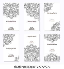 Vector ornate decor with place for text. Card for you in retro style. Card for greetings, invitations.