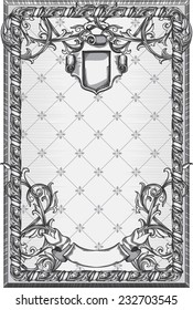 Vector ornate decorative retro blank