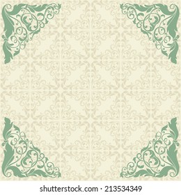 Vector ornate element in Victorian style  for design .Ornament for wedding invitations and greeting cards. 