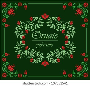 Vector ornate frame