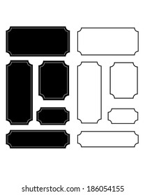 Vector Ornate Frame, Carrier and Border Set