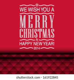 Vector ornate frame for Christmas invitation card. Perfect as invitation or announcement.