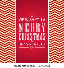 Vector ornate frame for Christmas invitation card. Perfect as invitation or announcement.