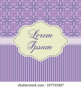 Vector ornate frame. Easy to edit. Vector illustration