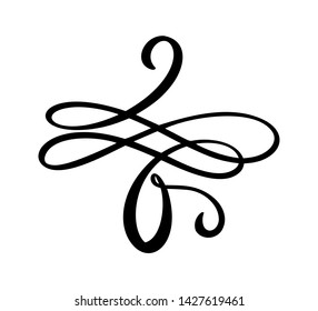 Vector ornate frame element. Vintage and filigree decoration. Ornate frames and scroll swirl element. Filigree divider Invitation