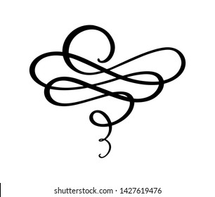 Vector ornate frame element. Vintage and filigree decoration. Ornate frames and scroll swirl element. Filigree divider Invitation