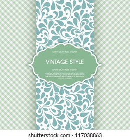 Vector ornate frame for invitation or announcement.