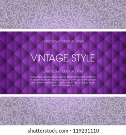 Vector ornate frame for invitation or announcement.