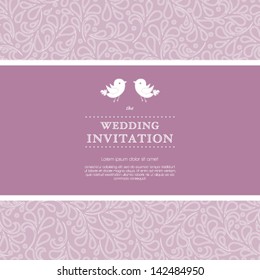 Vector ornate frame for invitation or announcement.