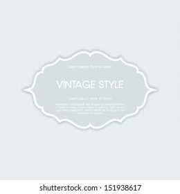 Vector ornate frame for invitation or announcement.