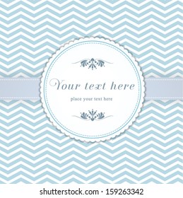 Vector ornate frame for invitation or announcement. Perfect as invitation or announcement.