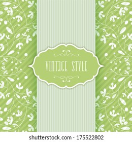 Vector ornate frame for invitation or announcement.