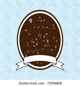 Vector ornate frame (invitations or announcements) - easy to edit