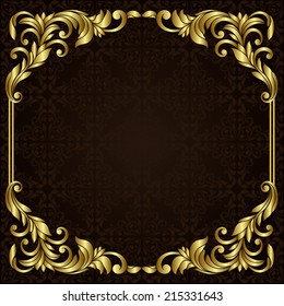 Vector Ornate Gold Border