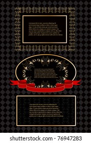 vector ornate greeting card