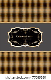vector ornate greeting card, eps 10