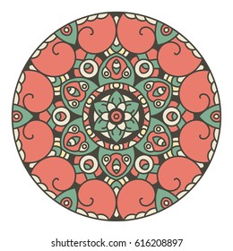 Vector Ornate Mandala. Decorative element. Hand drawn.