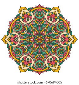Vector Ornate Mandala. Decorative element. Hand drawn.