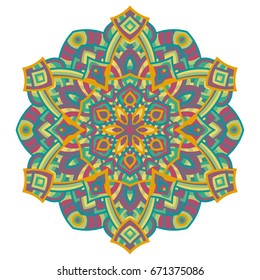 Vector Ornate Mandala. Decorative element. Hand drawn.