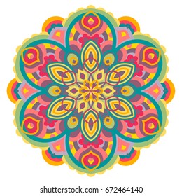 Vector Ornate Mandala. Decorative element. Hand drawn.