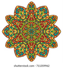 Vector Ornate Mandala. Decorative element. Hand drawn.