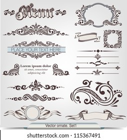 Vector ornate. Set 1