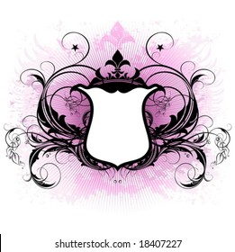 vector ornate shield