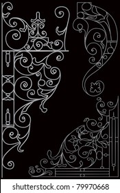 vector ornate signboards
