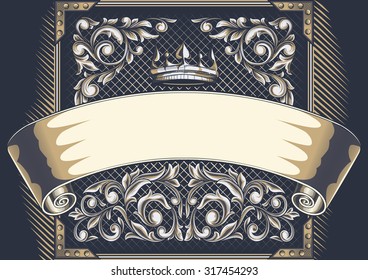 Vector ornate vintage decorative design