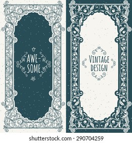 Vector ornate vintage design