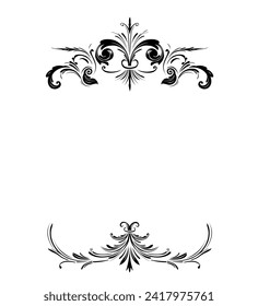vector Ornate vintage frames illustration