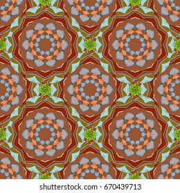 Vector ornate zentangle texture, endless pattern with abstract flowers. Seamless pattern can be used for wallpaper, web page background, surface textures. Seamless pattern with flowers.