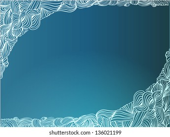 Vector ornated background with place for your text