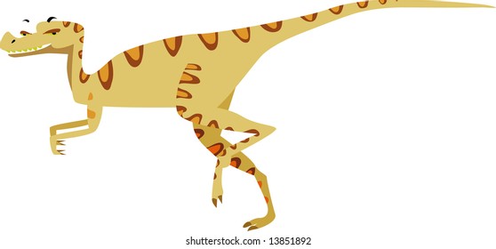 vector ornitolestes design: dinosaurs series