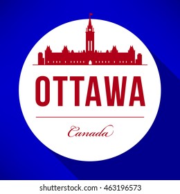 Vector Ottawa City Skyline Design
