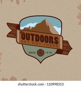 Vector Outdoor Adventure Crest