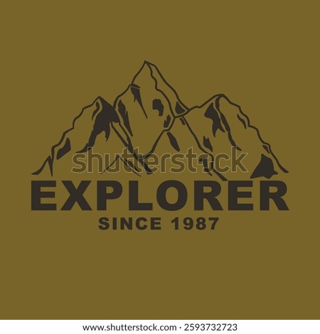 vector outdoor illustration for t shirts print