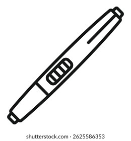 Vector outline of a ballpoint pen, perfect for office and educationthemed designs