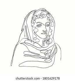 Drawing Sketch Lord Shiva Maha Shivratri Stock Vector (Royalty Free ...