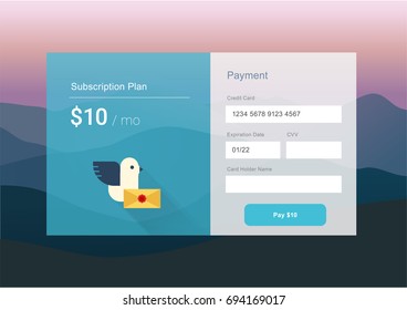 vector outline checkout icons