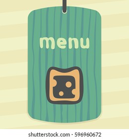 Vector outline cheese sandwich food icon on label with hand drawn striped background. Elements for mobile concepts and web apps. Modern infographic logo and pictogram.