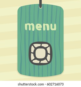 Vector outline empty plate or bowl icon on label with hand drawn striped background. Elements for mobile concepts and web apps. Modern infographic logo and pictogram.